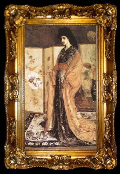 framed  James Abbott McNeil Whistler Rose and Silver La Princesse du Pays de la Porcelaine (mk09), ta009-2